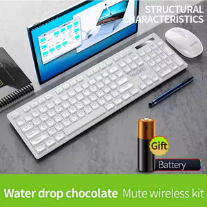 V3max Mỏng Im Lặng <span class=keywords><strong>Ergonomic</strong></span> 2.4Ghz Quang Không Dây Bàn Phím Chuột Combo Giao Diện USB Mới Cho Máy Tính Để Bàn Văn Phòng Kinh Doanh Sử Dụng - Product Image 3
