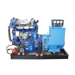 Acqua di mare di raffreddamento 50kw 62.5kva ad alta potenza brushless generatore diesel marino