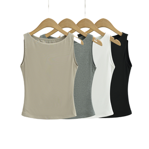 Premium Unisex Cotton Tank <b>Top</b> Sleeveless <b>Vest</b> Breathable Knitted Casual Wear Custom Puff Print Loose Fit Streetwear Wholesale - Product Image 1