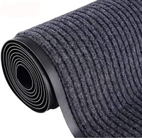 Dickes Rippen Design Fußmatten PVC-Träger Langer Teppich für den Eingang Außen dekoration Anti-Rutsch-Polyester Garage Clean Mats Factory