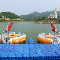 Pont flottant modulaire en HDPE (Botai) avec protection UV, étanche et durable pour bateaux, jet-skis, pontons, quais, 500x500x400mm