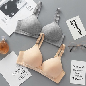 모유 수유용 속옷 앞면 오픈 버튼 소프트 서포트 와이어프리 나일론 여성 브라 - Product Image 2