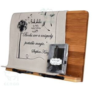 Fabricant Porte-livres Porte-livres multi-usages Porte-pages en bois en bois résistant à l'humidité - Product Image 6