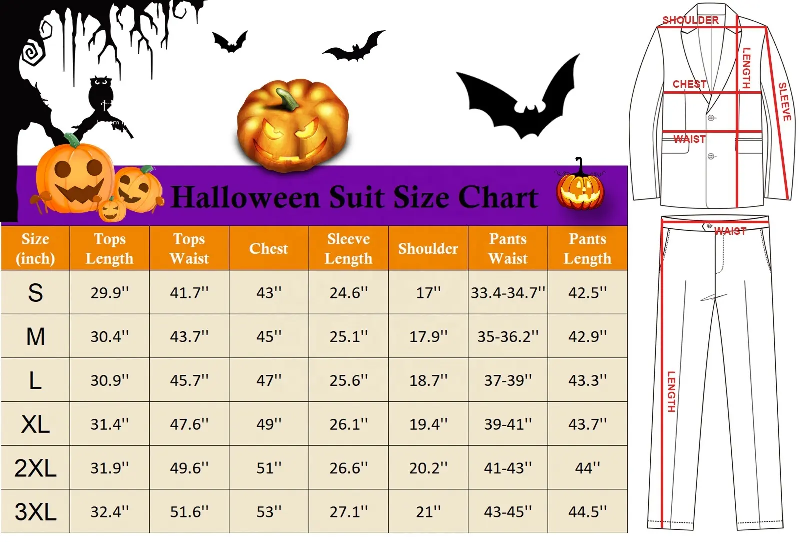 Men's Halloween Ball Polyester Adult Party Dress Suit Includes Pants Colorful Halloween Clothing for Male