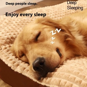 Ganzjährig großes Hunde bett Winter heattech Voll abnehmbare wasch bare Schlaf matte Kunst pelz Haustier produkte Winter Heattech Hunde bett - Product Image 4