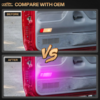 2 pièces - Lumières de courtoisie LED pour portières, couleurs violet, rose et bleu, pour Ford F152 F250 F350 Bronco, ampoules LED pour éclairage intérieur des portières