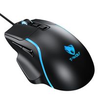 Ratón para Juegos con Cable T-WOLF G540, 7 Botones, Sensor PixArt 7040, Programación de Macros PUBG, Retroiluminación RGB Colorida, Rendimiento Competitivo