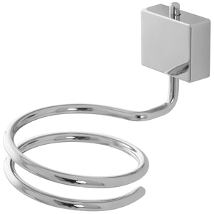 Supporto per Asciugacapelli in Cromo Serie Velluto - Product Image 1