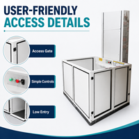 Ascenseur hydraulique électrique économique pour personnes et marchandises, pour usage extérieur et résidentiel, petit ascenseur domestique, ascenseur pour maison, ascenseur domestique