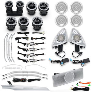 ไฟตกแต่งช่องแอร์แบบ LED สำหรับ Mercedes-Benz C/GLC Class Coupe W205 C43 C63 X253  3/12/64 สี  สำหรับตกแต่งลำโพง - Product Image 1