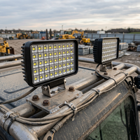 Projecteur de travail LED 5 pouces 80W 40 LED, étanche, faisceau spot et large, pour SUV, tout-terrain, 4x4, bateau, éclairage extérieur de voiture