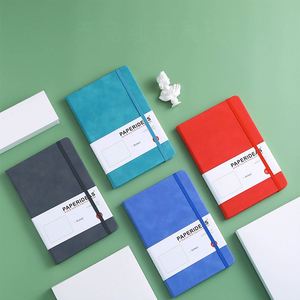 PAPERIDEAS - Cuaderno de Tapa Dura de PU, A5, Páginas Punteadas, con Banda Elástica, Varios Colores, para Escribir y Planificar - Product Image 1
