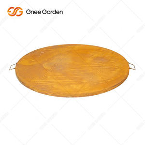 Parrilla de Leña para Jardín, Uso en Exteriores, con Certificación CE, Acabado Natural Envejecido, Incluye Carrito, en Oferta - Product Image 5