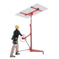 Lève-plaque de plâtre mobile professionnel robuste pour plafond, élévateur de panneaux de plâtre avec prix d'usine abordable