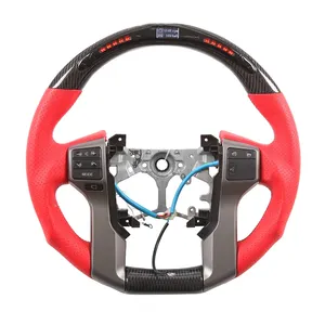 LED RPM Carbon Fiber Steering Wheel Fit for Toyota Land Cruiser Prado 4runner Steering Wheel Custom Carbon Fiber Steering Wheel