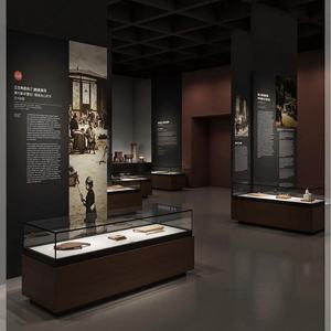 <span class=keywords><strong>Vitrine</strong></span> minimaliste en acier et verre pour objets culturels, production sur mesure - Product Image 4