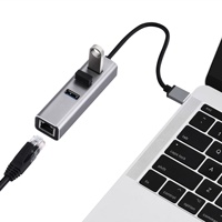 Adaptateur USB 3.0 vers RJ45 Ethernet, carte réseau, avec HUB USB 3.0, pour MAC PC, ordinateur portable et plus