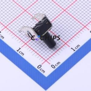 TS-KG02N-BB95F Tactile Switch Through hole Component (THT) Switch Single Pole Single Throw Round Button 2.5N Right Angle Insert - Product Image 2