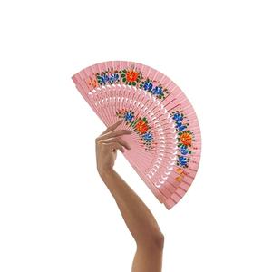 Éventail pliant en bois peint double face de style espagnol, éventail à main pour fête, décoration classique pour la maison, artisanat, éventail à main pour événements. - Product Image 1