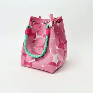Nouveau design – Sac à main tricoté pour femme, sac tendance personnalisé, grande capacité, sac seau réutilisable avec logos - Product Image 3