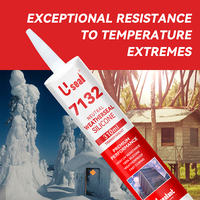 Toit en béton acier inoxydable Maxseal 590ml saucisse blanc Silicone mastic structurel 600g adhésif tambour presse outil de finition