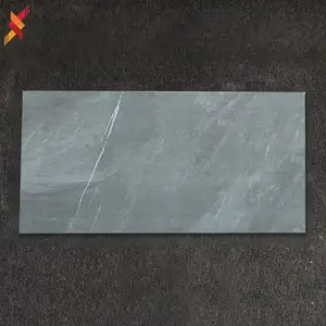 Матовая или глянцевая готовая Нескользящая керамическая настенная плитка серого цвета для ванной комнаты, 30x60 см