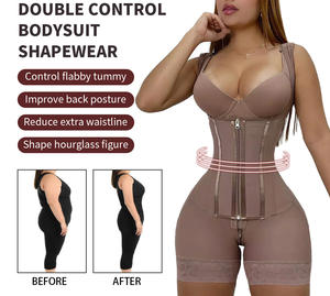 Fajas Postparto al por Mayor para Mujer, Doble Compresión, Moldeadoras de Cuerpo Completo, Entrenador de Cintura, Corsé Reductor de Abdomen - Product Image 3