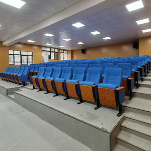 Asientos Plegables de Tela Azul Minimalistas Modernos para Teatro, Iglesia, Auditorio, Cine y Escuela con <span class=keywords><strong>Tablero</strong></span> de Escritura, Precio al por Mayor - Product Image 1