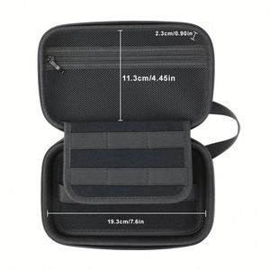 Étui de rangement de voyage en EVA rigide résistant à l'usure, antichoc, portable, avec fermeture éclair, pour câbles, chargeurs et équipements numériques - Product Image 4