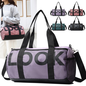Look Gym Bag Oxford Cloth Water Resistant 20-35L Letter Pattern For Women Yoga Travel Use - Product Image 1
