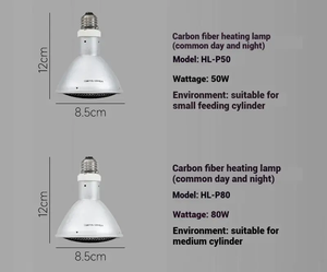 Nouvelles lampes chauffantes pour animaux Contrôle de la température Lampe chauffante pour reptiles = Ampoule chauffante infrarouge pour animaux de compagnie en céramique Élevage <span class=keywords><strong>d</strong></span>'animaux - Product Image 4