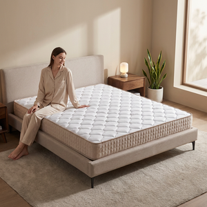Matelas à ressorts ensachés hypoallergénique et silencieux, taille King et Queen, pour hôpitaux et chambres modernes - Product Image 1