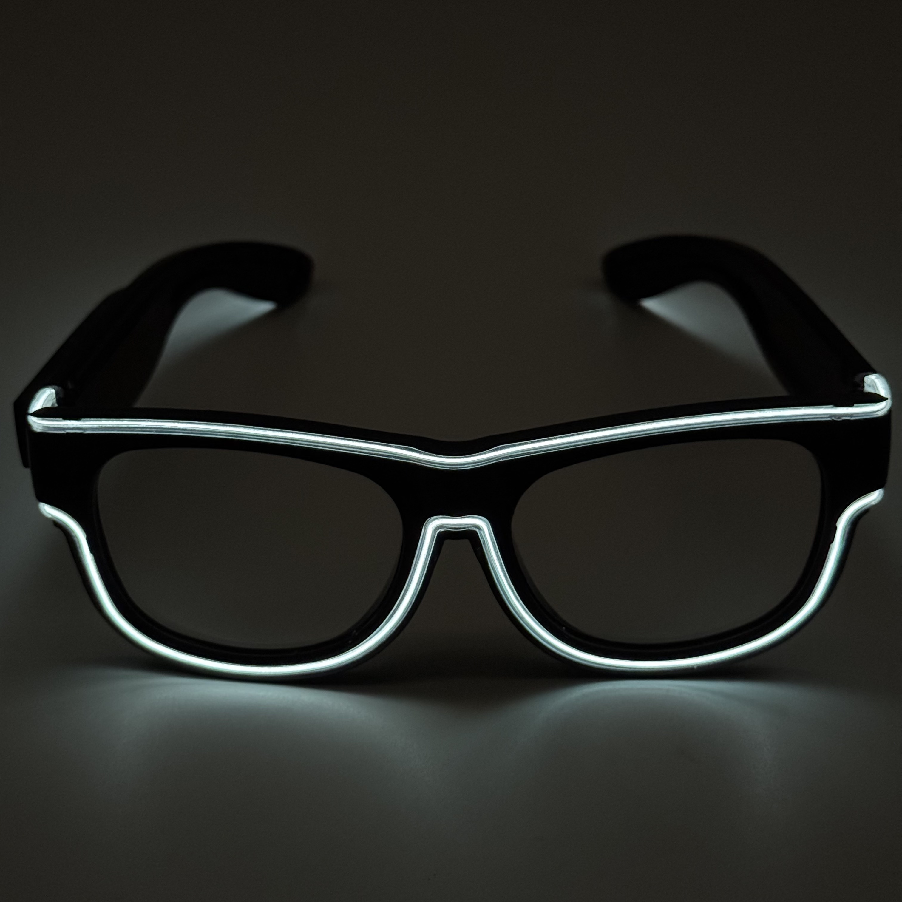 Clear lens with white light