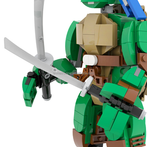 <span class=keywords><strong>Big</strong></span> Turtle Leonardo Da Vinci Raphael Donatello juegos de bloques de construcción DIY kits MOC Bricks Set niños juguetes molde King - Product Image 4
