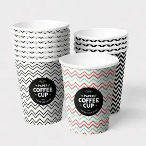 Custom Printed Logo Disposable Paper Cup Factory Direct Sales Paper Cup Raw Material