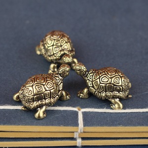 Antieke simulatie messing maritieme dieren ambachten langlevende schildpad retro theehuisdier bureaudecoratie cadeau - Product Image 1
