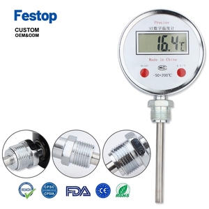 Thermomètre de compostage numérique personnalisable en acier inoxydable TE <span class=keywords><strong>SHI</strong></span> DTM-491 avec sonde, affichage numérique, OEM ODM, garantie 1 an, fabriqué au Jiangsu - Product Image 4