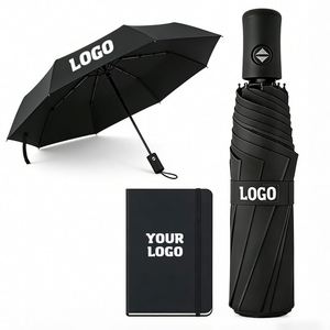 Promo Gift <b>Umbrella</b> Classic Anti-Storm Folding Business <b>Umbrella</b> with Logo Printing <b>Umbrella</b> High Quality - Product Image 1