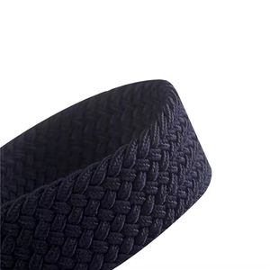 <span class=keywords><strong>Ceinture</strong></span> <span class=keywords><strong>tressée</strong></span> extensible confortable pour <span class=keywords><strong>homme</strong></span>, vintage, rose, <span class=keywords><strong>bleu</strong></span> <span class=keywords><strong>marine</strong></span>, avec boucle à épingle argentée, 130 cm - Product Image 4