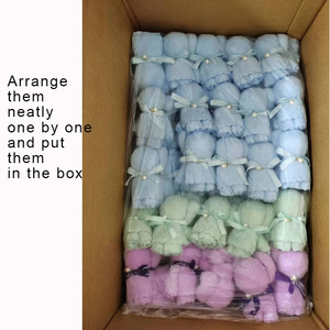 Bán Buôn Màu Đỏ Màu Hồng Màu Xanh Trắng Cà Phê Nâu San Hô Lông Cừu Gấu Bông Khăn 30*30Cm 35*75Cm Quà Tặng Đám Cưới Khăn Đặt Trong Hộp Quà Tặng - Product Image 5