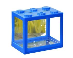 Usmilepet Bestseller Plastic Mini Goudvis Tank Transparante Desktop <span class=keywords><strong>Aquarium</strong></span> Bouwstenen Voor Creatief Landschap - Product Image 4