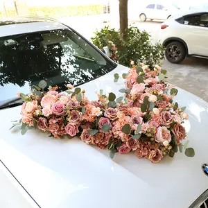 Produttore professionale all'ingrosso decorazione auto matrimonio Set forniture matrimonio fiori artificiali