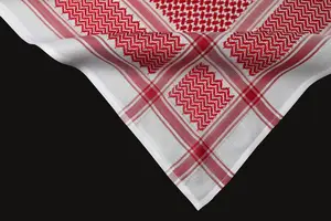 Shemagh Men's Shemagh Arab Scarf 4 Sides Jacquard 55-57 Inch Islamic Men's Yashmagh Scarf