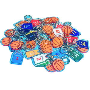 NBA Kobe cà ri James Irving áo bóng rổ móc khóa sinh viên Ba lô Phụ Kiện Xe Hơi Mặt dây chuyền Quà Tặng Acrylic - Product Image 2