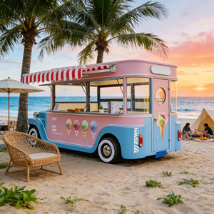 Pizza Food Cart Mobile Oven <b>Trailer</b> Commercial Fast Food Cart Fully Equipped Kitchen - Product Image 1