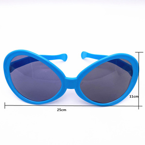 <strong>Blue</strong> Plastic <strong>Glasses</strong> Colored Oval <strong>Glasses</strong> Birthday Decorations Set <strong>Party</strong> Supplies - Product Image 1