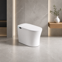 WC intelligent monobloc à siphon, en céramique, avec bidet intégré, pour salle de bain, à chasse automatique, pour la distribution aux revendeurs