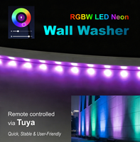 Projecteur mural LED extérieur intelligent CE/BIS RGBW IP67 DC24V flexible 25*26mm, pliable 3D pour hôtels, façades et commerces