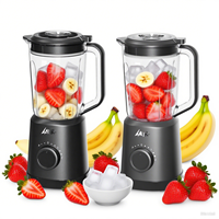 500W Elektrische Juicer 1,5 L Glazen Pot Stand Blender Voor Fruitgroente Mengen Variabele Snelheid 2-Speed Low Noise Voor Huishoudelijk Gebruik