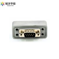 Conector D-SUB DB9 de 4 tornillos fijos desde el lado del aire, hermético al vacío con marco en E para equipos de diagnóstico de laboratorio